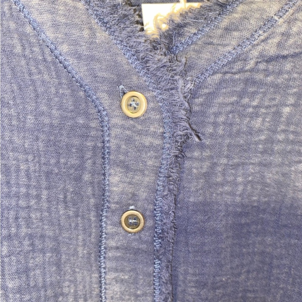 NWT We The Free Oversized Blue Button Down S - Picture 7 of 9
